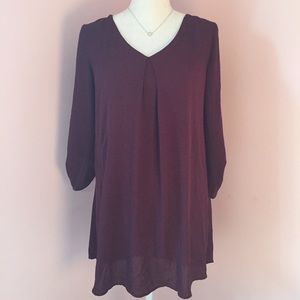 Quarter length sleeves Lush dress